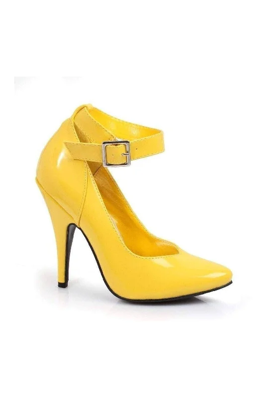 Women's microfiber stiletto heel pumps with moisture - wicking properties8221 Pump  | Yellow Patent