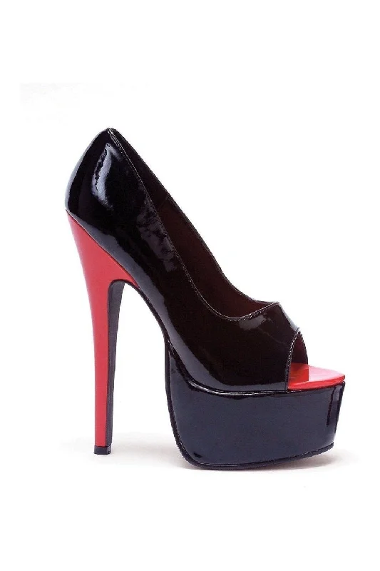 Women's studded stiletto heel pumps for an edgy look652-BONNIE Stripper Pump | Black Patent Women's studded stiletto heel pumps for an edgy look652-BONNIE Stripper Pump | Black Patent