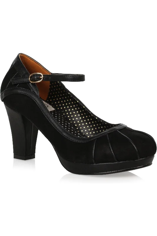 Women's date - night stiletto heel pumps with a sexy silhouetteBettie Page Rita Pump | Black Faux Leather Women's date - night stiletto heel pumps with a sexy silhouetteBettie Page Rita Pump | Black Faux Leather