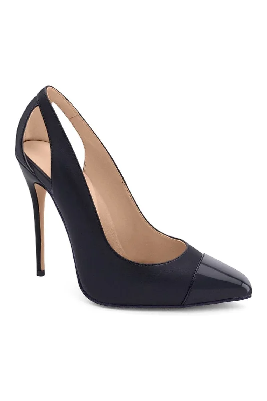 Women's prom stiletto heel pumps in a shimmery fabricCut Out Designed Pointed Toe Spectator Pump Women's prom stiletto heel pumps in a shimmery fabricCut Out Designed Pointed Toe Spectator Pump