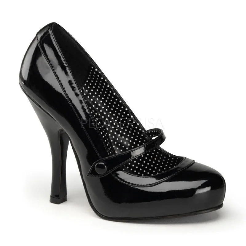 Women's cork - sole stiletto heel pumps for a natural touchSS-CUTIEPIE-02 Pump | Black Patent Women's cork - sole stiletto heel pumps for a natural touchSS-CUTIEPIE-02 Pump | Black Patent