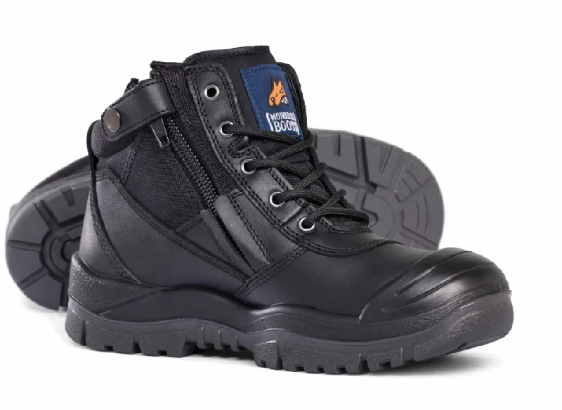 women's safety boots for gardeningMONGREL 461020 Zipsider with Scuff Cap - Black