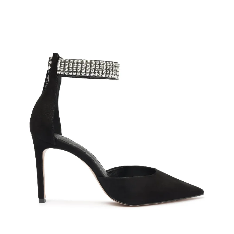 Women's water - resistant stiletto heel pumps for unexpected situationsLaverne Nubuck Pump