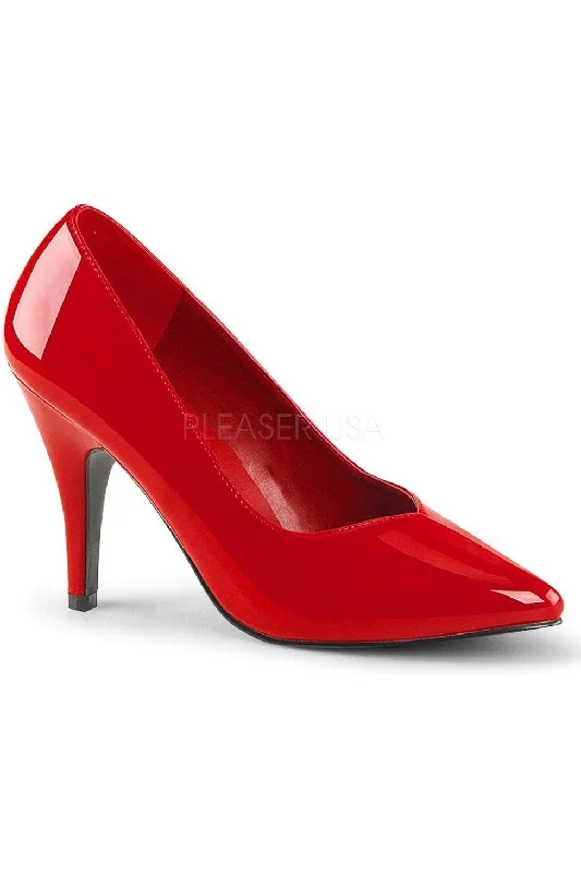 Women's non - slip stiletto heel pumps for safety on slippery floorsDREAM-420 Pump  | Red Patent