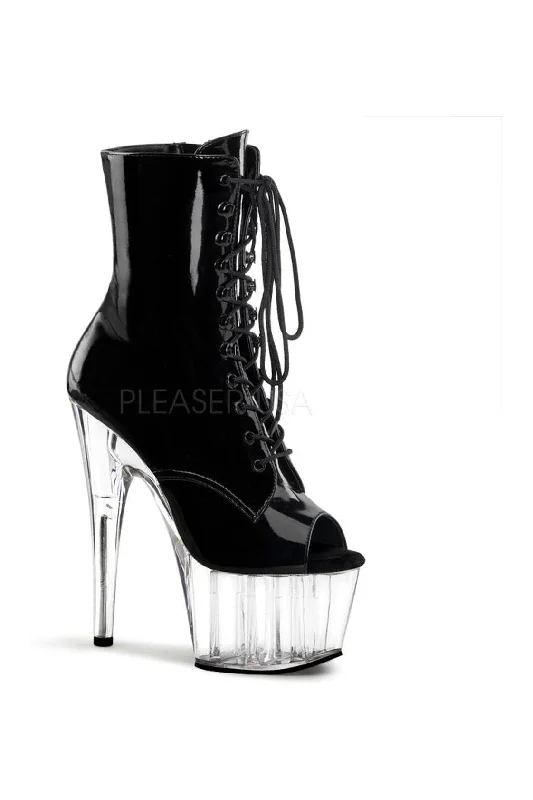 women's high-heeled bootsADORE-1021 Platform Boot  | Black Patent