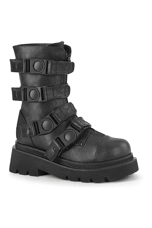 Here are 50 long-tail keywords for "women's knee boots":RENEGADE-55 Knee Boot | Black Faux Leather