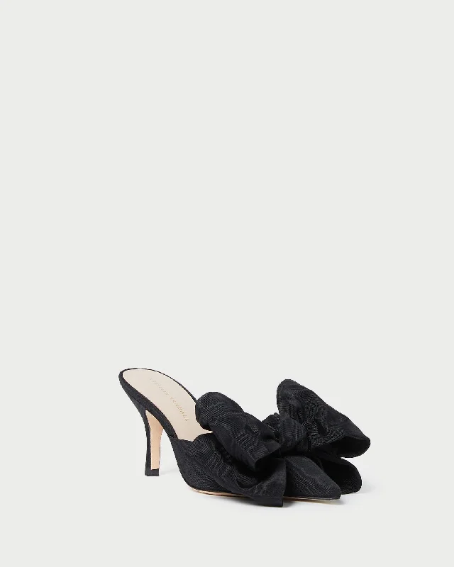 Women's Block Heel Mules in Dark Green with Cut - Out Details for a Stylish Edge men's mules for formal occasionsMargot Black Moiré Bow Mule Women's Block Heel Mules in Dark Green with Cut - Out Details for a Stylish Edge men's mules for formal occasionsMargot Black Moiré Bow Mule