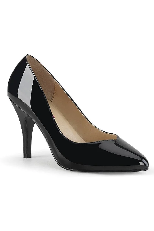 Women's business meeting stiletto heel pumps with a professional lookDREAM-420W Wide Width Pump | Black Patent Women's business meeting stiletto heel pumps with a professional lookDREAM-420W Wide Width Pump | Black Patent