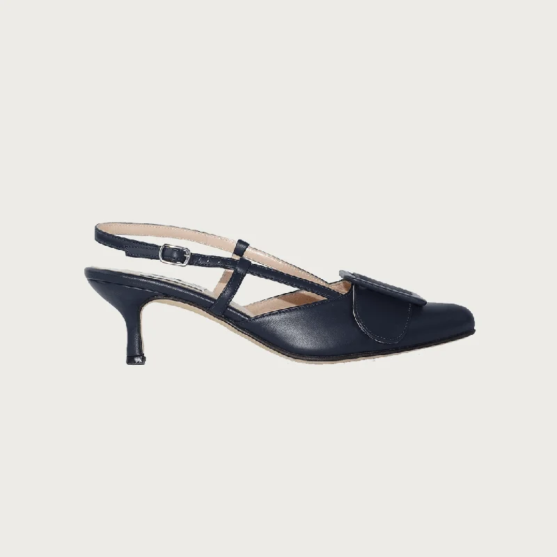 Women's bronze stiletto heel pumps for a warm and metallic lookMIA NAVY LEATHER