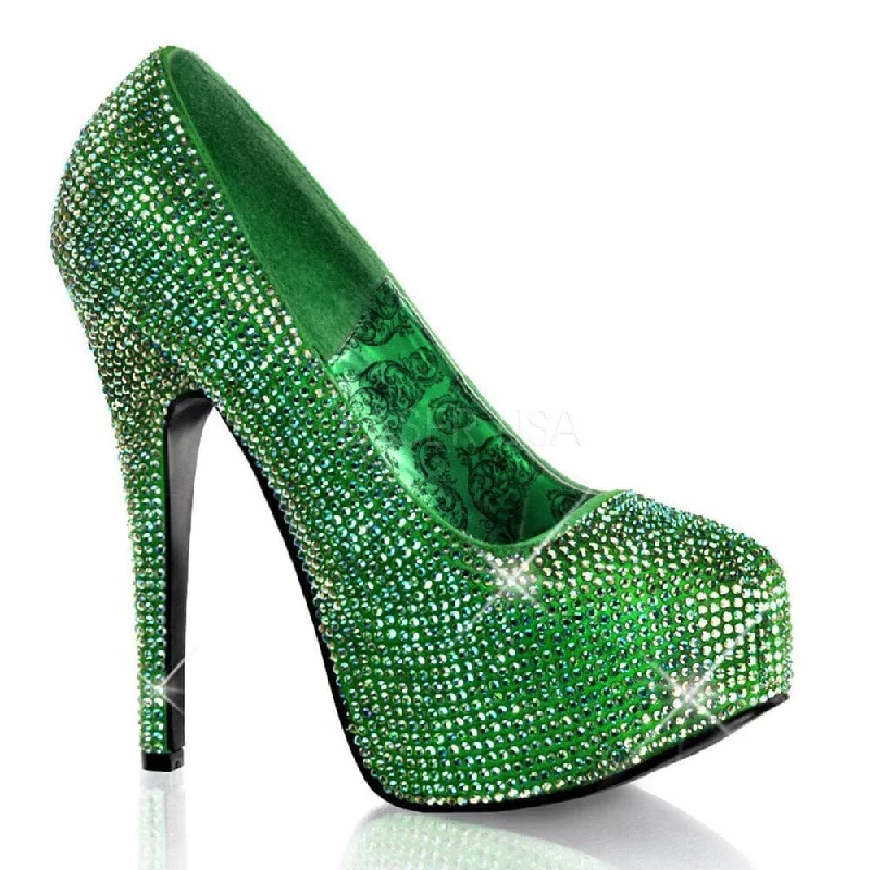 Women's brocade stiletto heel pumps with a vintage feelSS-TEEZE-06R Pump | Green Genuine Satin Women's brocade stiletto heel pumps with a vintage feelSS-TEEZE-06R Pump | Green Genuine Satin