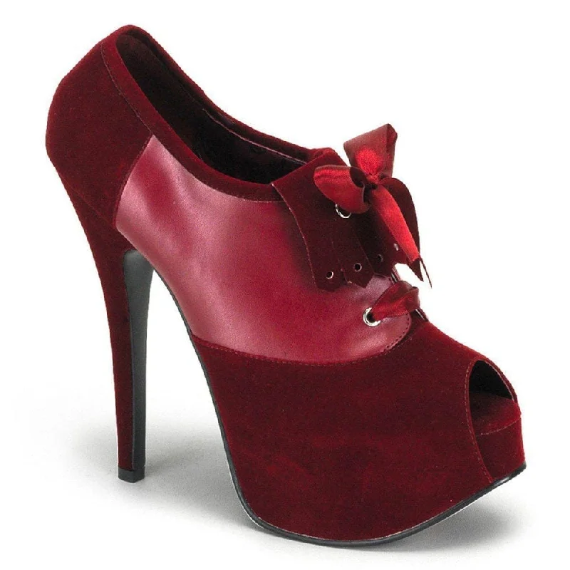 Women's mesh - paneled stiletto heel pumps for breathabilitySS-TEEZE-16 Burgundy Velvet Pump Women's mesh - paneled stiletto heel pumps for breathabilitySS-TEEZE-16 Burgundy Velvet Pump