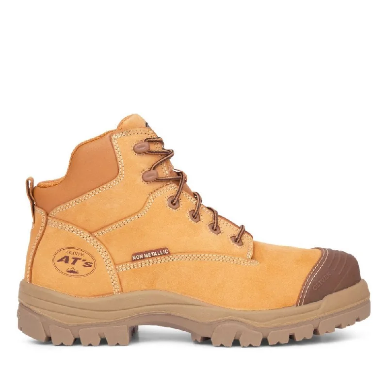 women's work boots for chefsOliver 45-630Z Composite Toe Hiker Boot - Wheat
