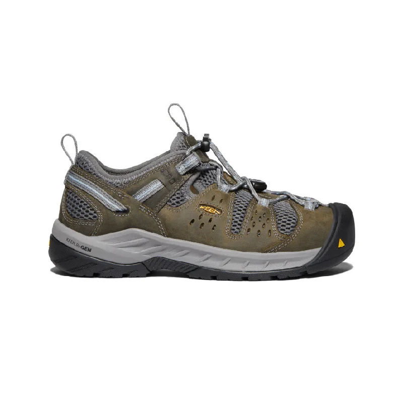 women's boots for healthcare workersWomen's Atlanta Cool II ESD (Steel Toe)  |  Gargoyle/Blue Fog