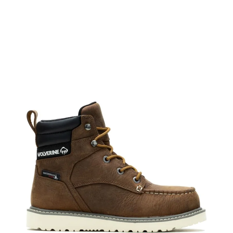 breathable safety boots for womenWolverine Women's Trade Wedge 6" Moc-Toe Work Boot