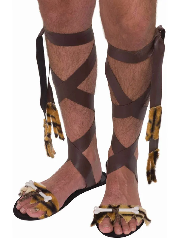 Women's Sling - Back Heeled Sandals with Cut - Out Sides in Gray for a Modern and Stylish Summer ShoeCaveman Sandals