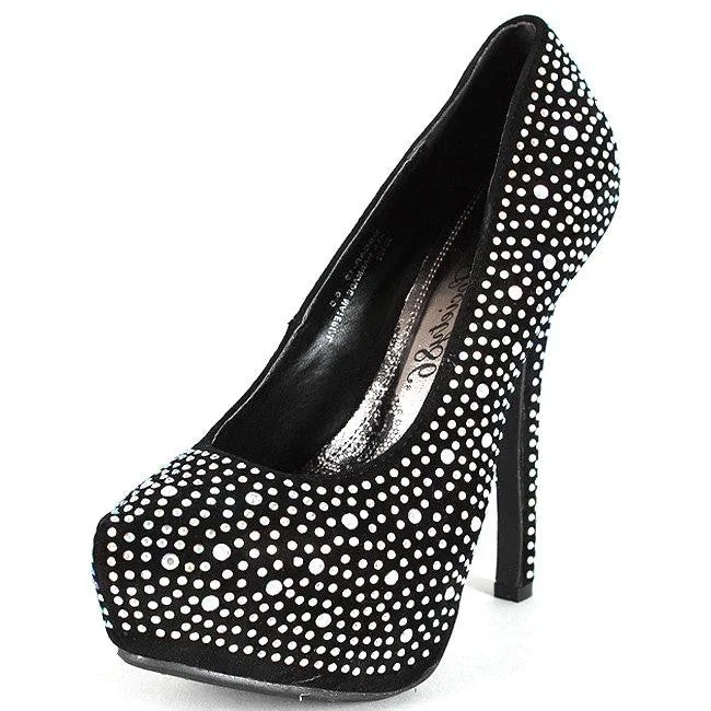 Women's patent leather stiletto heel pumps with a high - shine finishBlack Pumps - Cristy Women's patent leather stiletto heel pumps with a high - shine finishBlack Pumps - Cristy