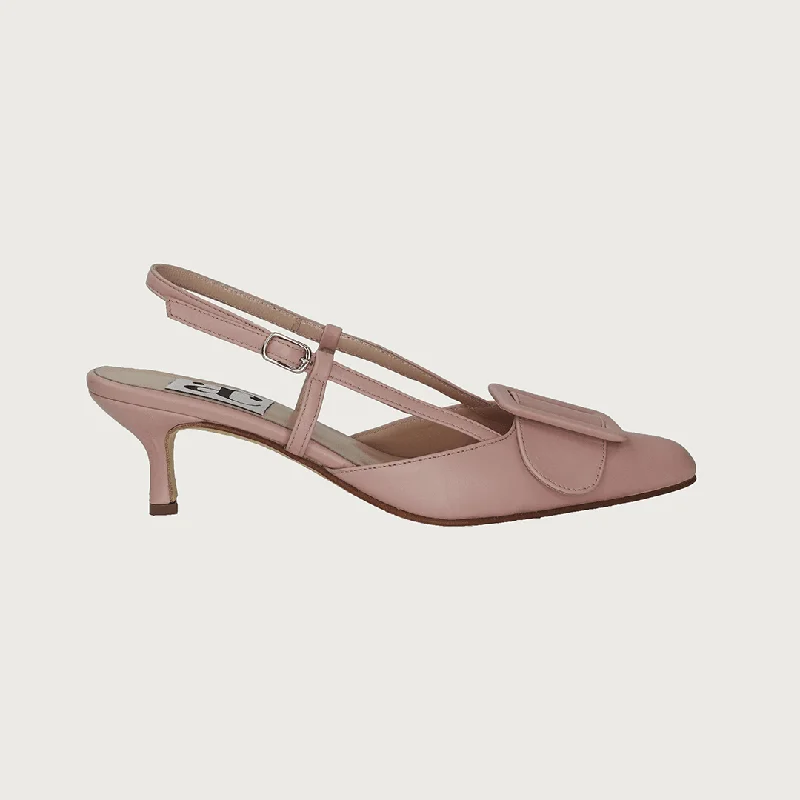 Women's breathable stiletto heel pumps for warm weatherMIA BLUSH LEATHER