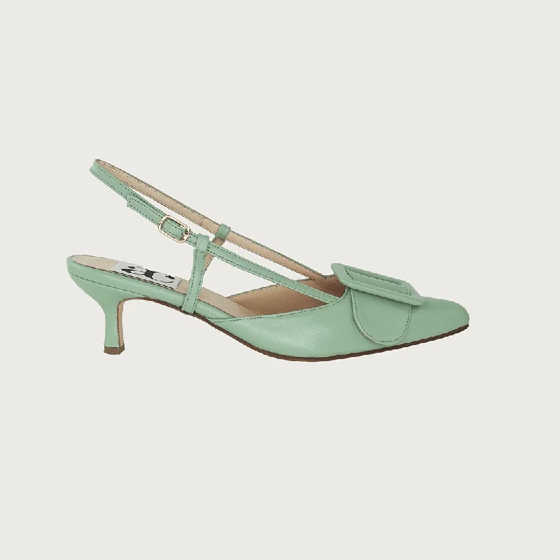 Women's peach stiletto heel pumps for a soft and feminine appealMIA PISTACHIO LEATHER Women's peach stiletto heel pumps for a soft and feminine appealMIA PISTACHIO LEATHER
