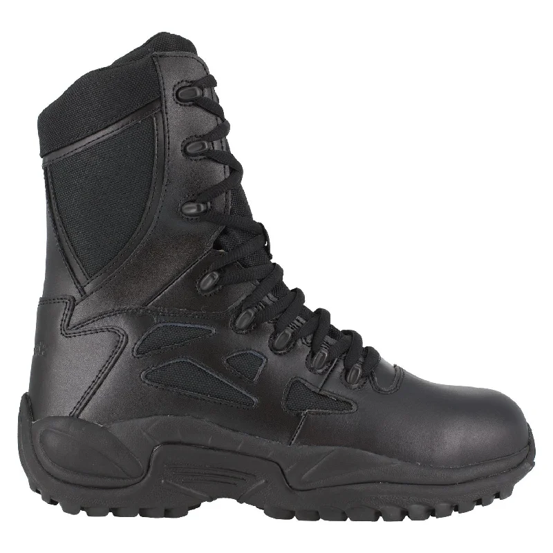 Women's Rapid Response Rb 8 Inch Composite-Toe Military Work Boot Black