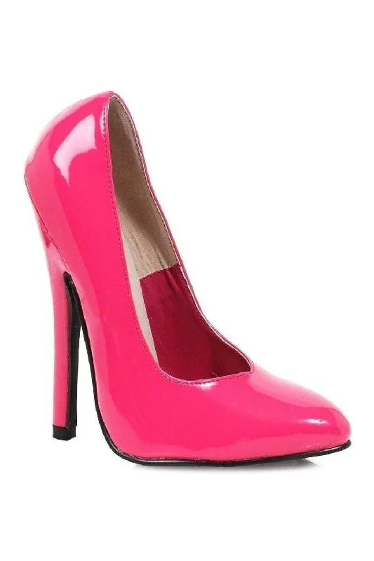 Women's studded stiletto heel pumps for an edgy look8260 Pump  | Fuchsia Patent