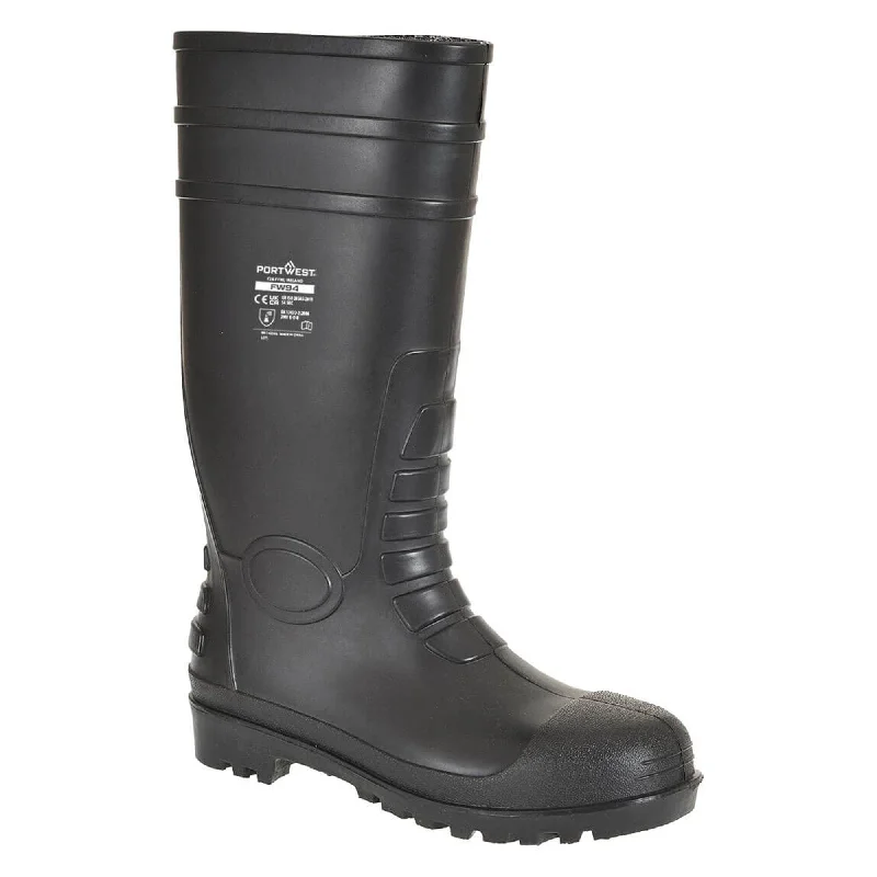 women's non-slip work boots for kitchenPortwest Classic Safety Wellington S4 FW94