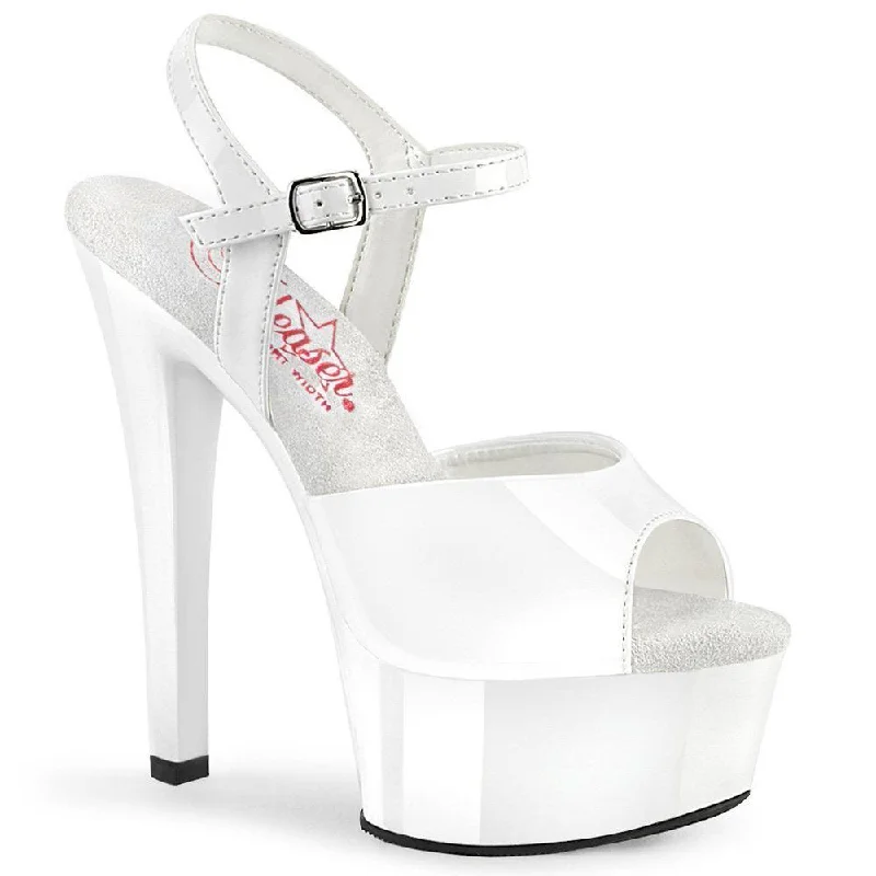 Plus Size Women's Wedge Heeled Sandals with Cork Sole in Beige for Added Comfort and StyleSS-GLEAM-609 Sandal | White Patent Plus Size Women's Wedge Heeled Sandals with Cork Sole in Beige for Added Comfort and StyleSS-GLEAM-609 Sandal | White Patent