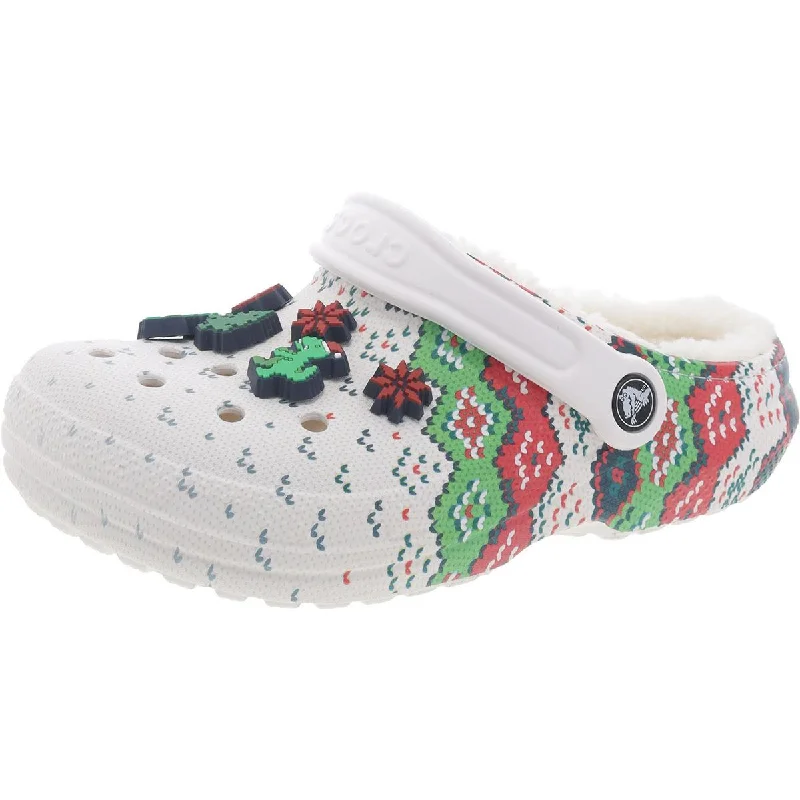 Women's Tassel - Trimmed Ballet Flats in Olive Green for a Trendy Twist Crocs Womens Classic Lined Holiday Charm Faux Fur Lined Slip On Clogs