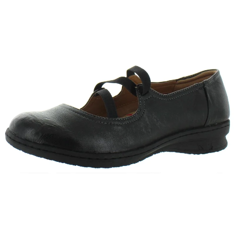 Women's Patent Leather Ballet Flats with Bow Detail in Black for a Classic Look Comfortiva Womens Farmington Leather Slip On Mary Janes