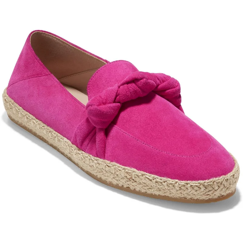 Women's Cashmere - Lined Ballet Flats in Burgundy for Warmth in Cold Weather Cole Haan Womens CF Knott Espadrille Knot Woven Espadrilles