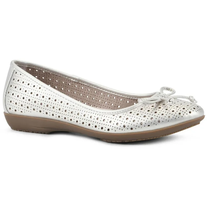 Women's Memory Foam Insole Ballet Flats in Pink for Extra Comfort Cliffs by White Mountain Womens CHERYL Metallic Slip on Ballet Flats