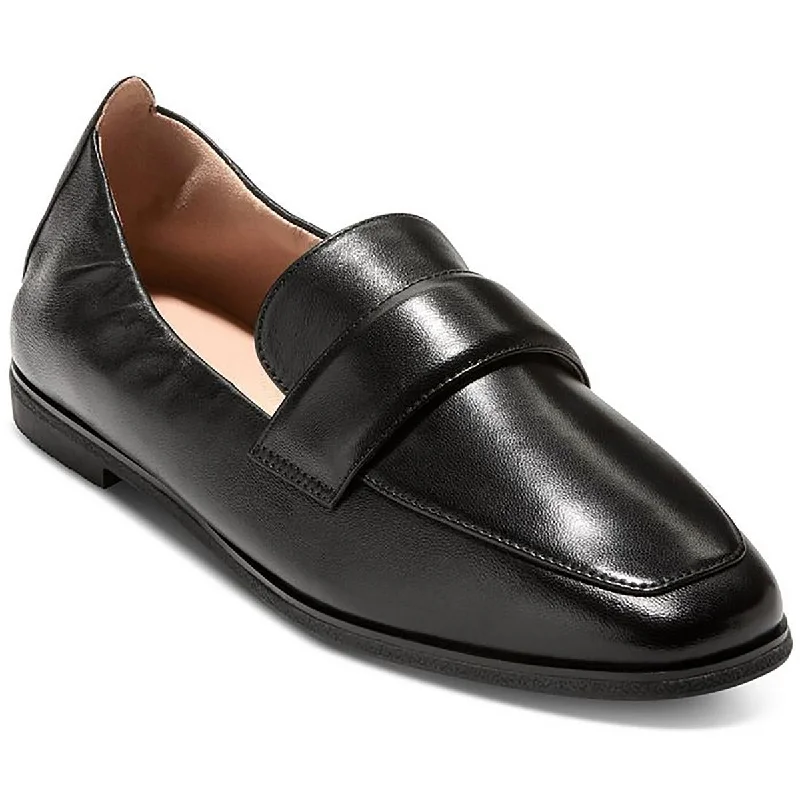 Women's Patent Leather Ballet Flats with Bow Detail in Black for a Classic Look Cole Haan Womens Trinnie Soft Loafer  Stretch Faux Leather Loafers