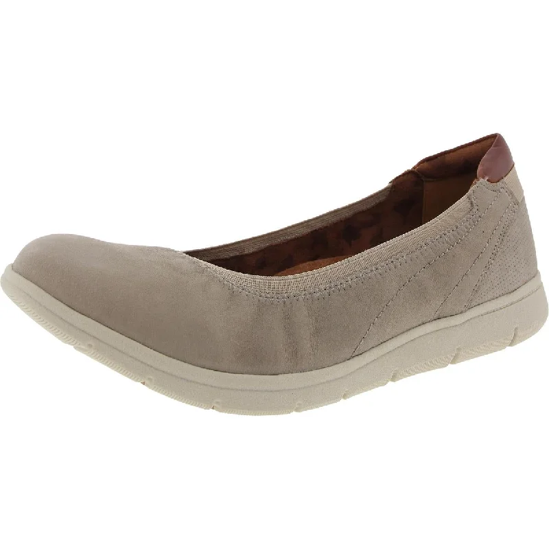 Women's Tassel - Trimmed Ballet Flats in Olive Green for a Trendy Twist Cobb Hill Womens Lidia Stretch Ballet Flats
