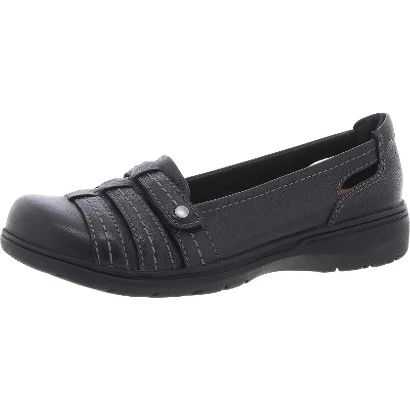 Women's Patent Leather Ballet Flats with Bow Detail in Black for a Classic Look Clarks Womens Padded Insole Leather Loafers
