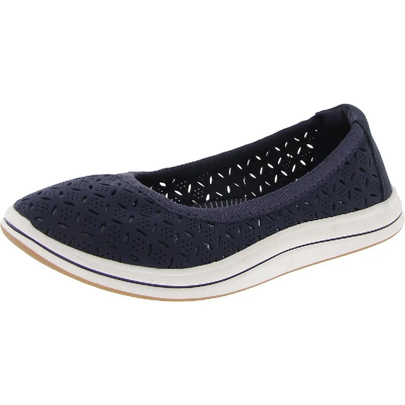 Women's Patent Leather Ballet Flats with Bow Detail in Black for a Classic Look Cloudsteppers by Clarks Womens Breeze Roam Padded Insole Slip-On Sneakers