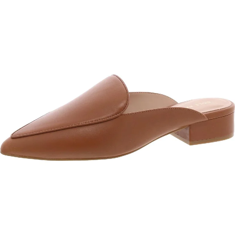 Women's Tassel - Trimmed Ballet Flats in Olive Green for a Trendy Twist Cole Haan Womens PIPER MULE Laceless Faux Leather Mules