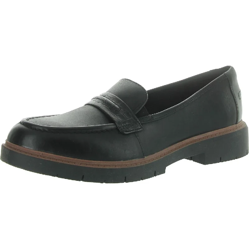 Women's Metallic Foil - Finish Ballet Flats in Gold for a Glamorous Night Out Clarks Womens Westlynn Bay Leather Slip-On Loafers