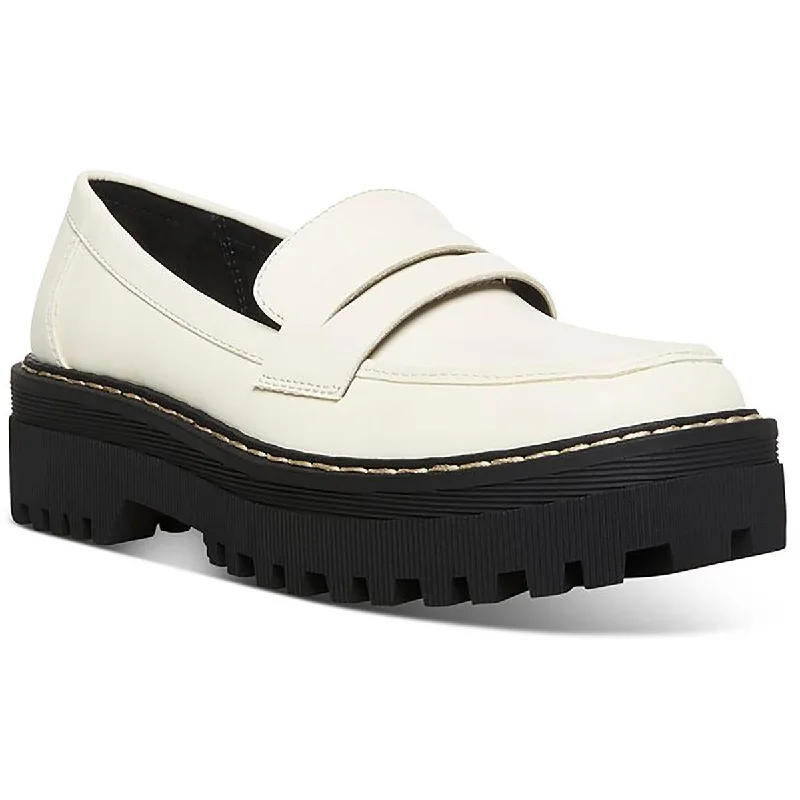 Women's Tassel - Trimmed Ballet Flats in Olive Green for a Trendy Twist Cool Planet by Steve Madden Womens Haazel Faux Leather Platform Loafers