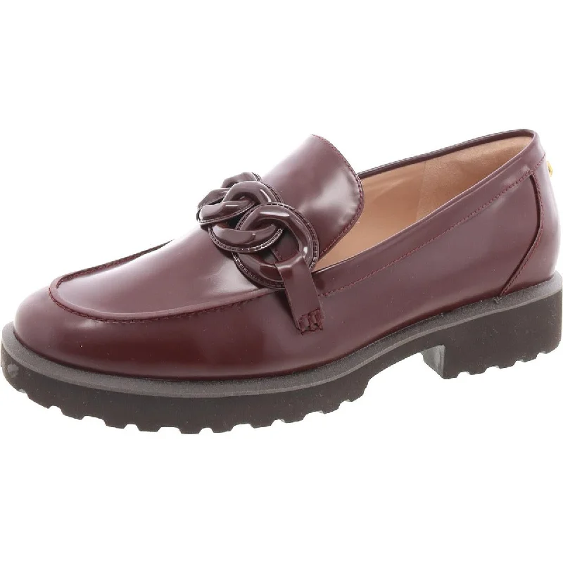 Women's Embroidered Floral Pattern Ballet Flats in White for a Spring - Inspired Outfit Cole Haan Womens Chain Faux Leather Loafers
