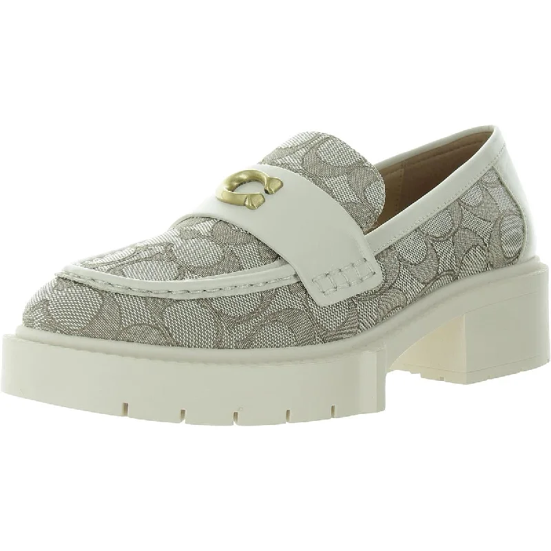 Women's Metallic Foil - Finish Ballet Flats in Gold for a Glamorous Night Out Coach Womens Leah Jacquard Pattern Canvas Loafers