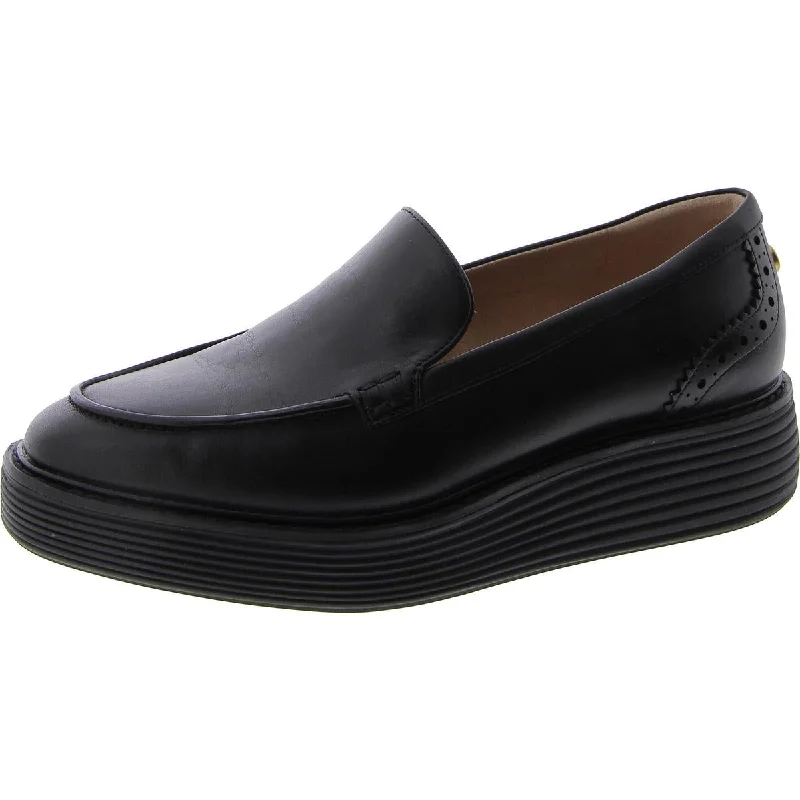 Women's Patent Leather Ballet Flats with Bow Detail in Black for a Classic Look Cole Haan Womens Faux Leather Wedge Loafers