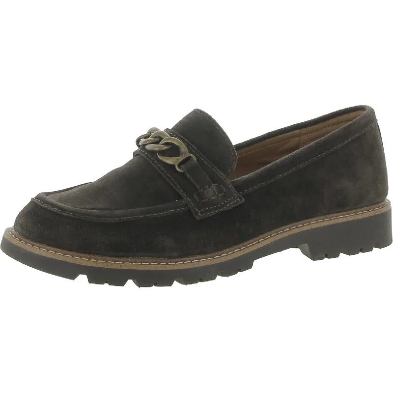 Women's Patent Leather Ballet Flats with Bow Detail in Black for a Classic Look Comfortiva Womens Linz Suede Lifestyle Loafers