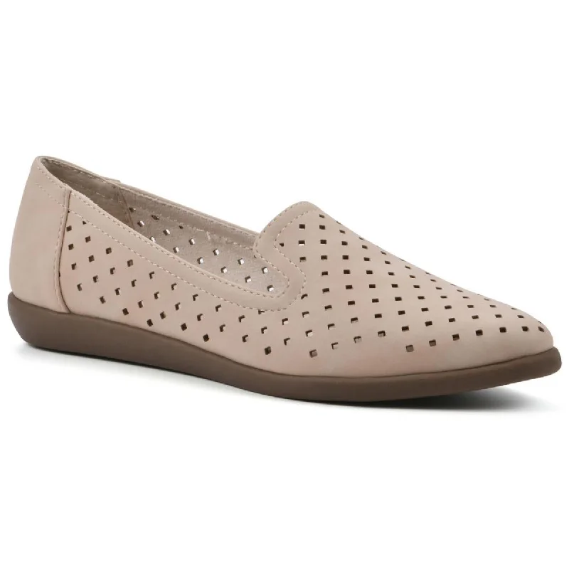 Women's Fur - Lined Ballet Flats in Tan for a Cozy Winter Option Cliffs by White Mountain Womens Melodic Comfort Insole Faux Leather Loafers