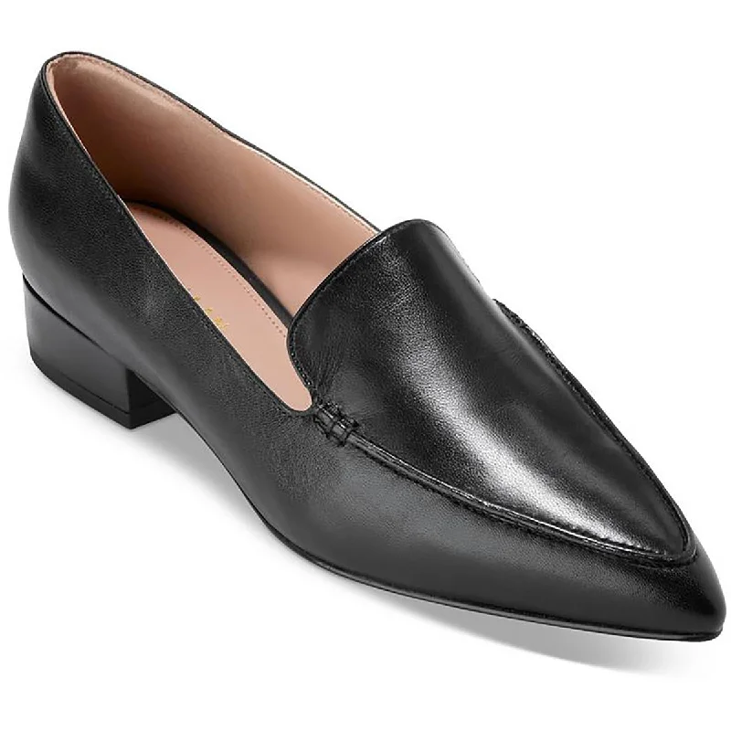 Women's Bow - Embellished Ballet Flats with a Platform Sole in Red for Added Height Cole Haan Womens W31742 Block Heel  Loafers