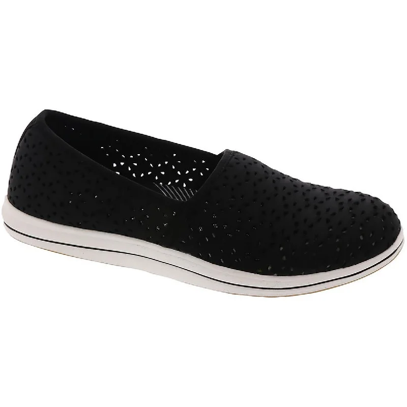 Women's Glitter - Embellished Ballet Flats in Silver for a Sparkly Party Look Cloudsteppers by Clarks Womens Breeze Emily Slip On Round Toe Loafers