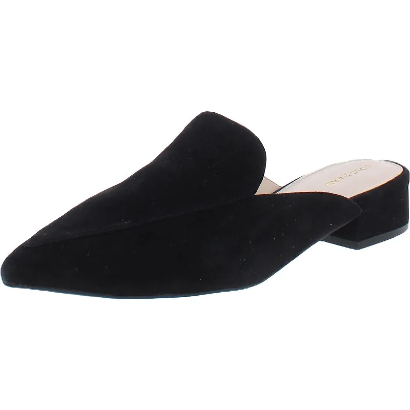 Women's Glitter - Embellished Ballet Flats in Silver for a Sparkly Party Look Cole Haan Womens Piper Suede Slip On Mules