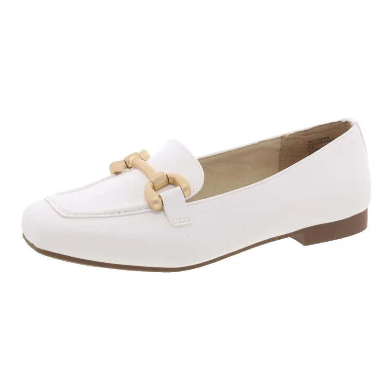 Women's Embroidered Floral Pattern Ballet Flats in White for a Spring - Inspired Outfit Cliffs by White Mountain Womens BESTOW Cushioned Footbed Faux Leather Loafers