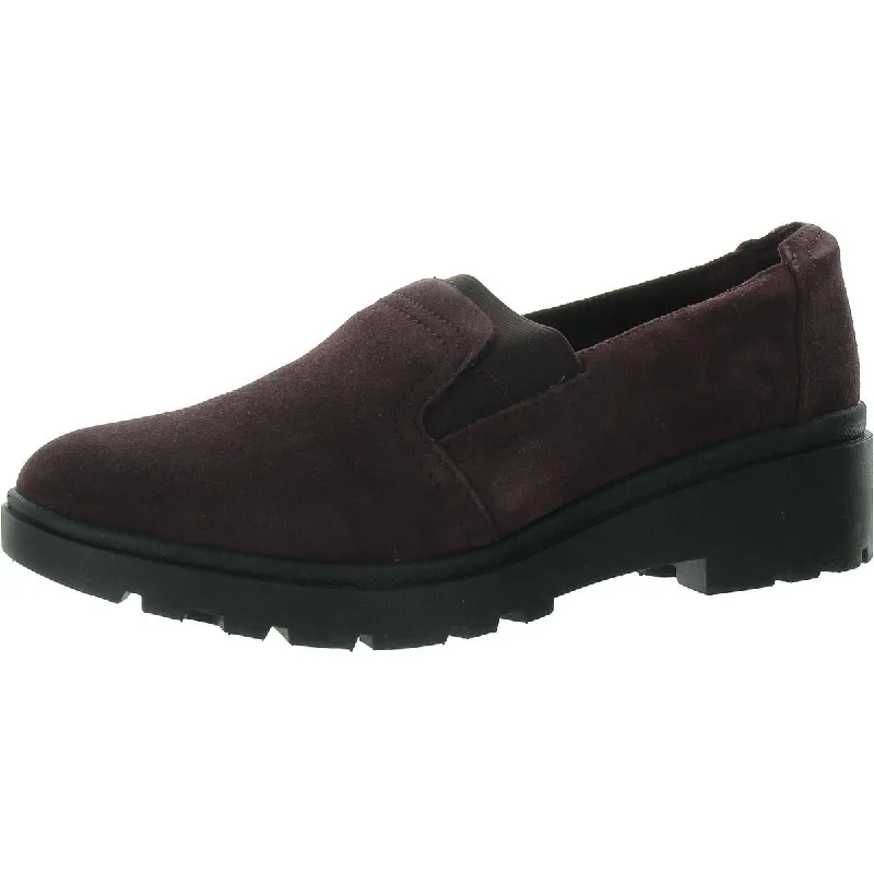 Women's Bow - Embellished Ballet Flats with a Platform Sole in Red for Added Height Clarks Womens Suede Slip On Loafers