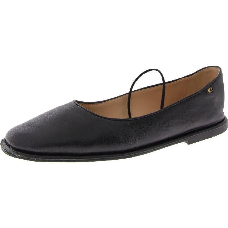 Women's Metallic Foil - Finish Ballet Flats in Gold for a Glamorous Night Out Coach Womens Emilia Leather Flat Mary Janes
