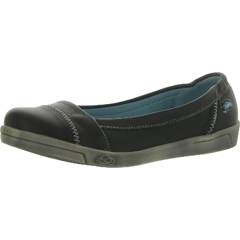Women's Tassel - Trimmed Ballet Flats in Olive Green for a Trendy Twist Cloud Footwear Womens Leather Flat Boat Shoes
