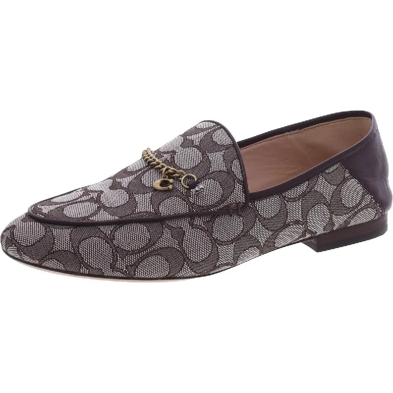 Women's Metallic Foil - Finish Ballet Flats in Gold for a Glamorous Night Out Coach Womens Hanna Embellished Loafers